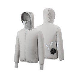 Design cooling air-conditioning clothing couple thin windbreaker jacket custom-made cooling clothing with fan cooling sunscreen sunscreen old sunscreen damage UV protection SKJ089 Design cooling air-conditioning clothing couple thin windbreaker jacket custom-made cooling clothing with fan cooling sunscreen sunscreen old sunscreen damage UV protection SKJ089